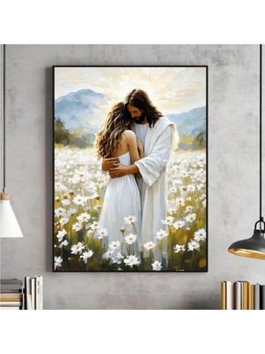 Ninastore Isa'nın Sevgisi Hristiyan Duvar Sanatı Isa Kadını Kucaklıyor Isa Dijital Dosya Lds Baskıları Incil I