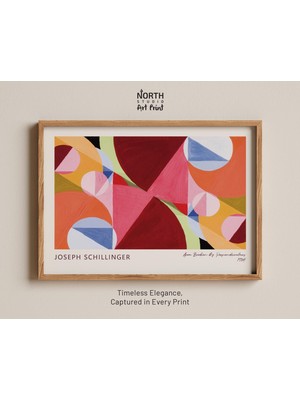 Ninastore Joseph Schillinger'in Geometrik Soyutlama Baskısı Olan "dikey Çizgilerle Bölünmüş Alan" Adlı Eserin