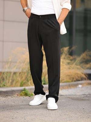 Haka Giyim Erkek Yeni Sezon Mevsimlik Pileli Salaş Fit Baggy