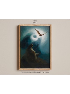 Ninastore Karl Diefenbach'ın (1895) "şehit ve Çarmıha Gerilmiş Oğlu Helios" Eseri - Sembolist Vintage Sanat Şe