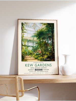 Ninastore Kew Bahçeleri Baskısı Londra Baskısı Botanik Bahçeleri Baskısı William Morris Posteri Vintage Duvar