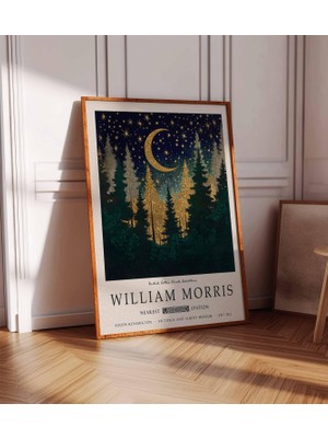 Ninastore William Morris Posteri Gece Gökyüzü Posteri William Morris Baskısı Hayvan Baskısı Çiçek Posteri Bota