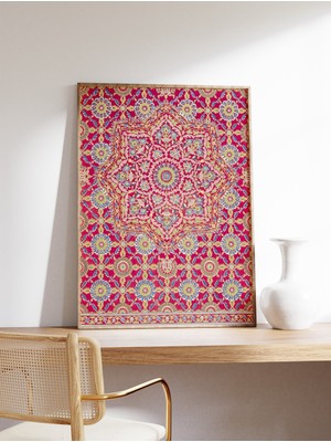 Ninastore Hint Çiçek Sergisi Sanat Posteri Hint Sanat Baskısı Çiçekli Vintage Duvar Sanatı Dekorasyonu Hint Vi