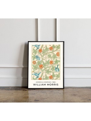 Ninastore William Morris Posteri William Morris Baskısı William Morris Hanımeli Vintage Posteri Sarı Çiçekli B