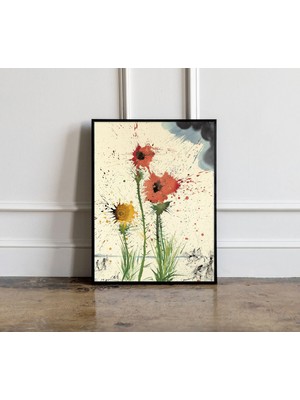 Ninastore Salvador Dali Bahar Patlayıcısı 1965 Baskı Salvador Dali Sergi Posteri Dali Sergi Baskısı Sürrealizm