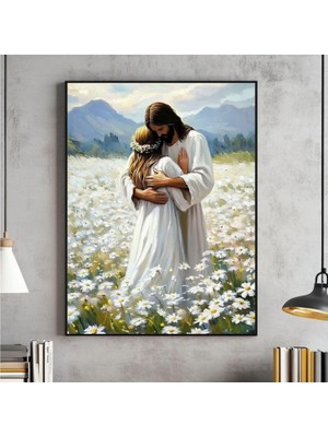 Ninastore Isa'nın Sevgisi Hristiyan Duvar Sanatı Isa Kadını Kucaklıyor Isa Dijital Dosya Lds Baskıları Incil I