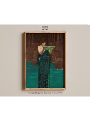 Ninastore Circe Invidiosa Tablosu Posteri Duvar Sanatı Dekor Posteri Baskı Klasik Sanat Eseri Yunan Mitolojisi