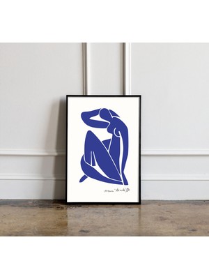 Ninastore Henri Matisse Mavi Çıplak Kadın Sanat Baskısı Mavi Kadın Posteri Çizgi Sanatı Posteri Duvar Sanatı P
