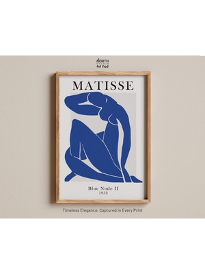 Ninastore Mavi Çıplak Iı Baskısı Soyut Kesme Figür Matisse Modern Sanat Posteri Cesur Mavi Sanat Eseri 1950'LE