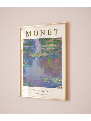 Ninastore Claude Monet Sergisi Posteri Nilüferler Claude Monet Monet Sergisi Baskısı Monet Çiçek Baskısı Manza