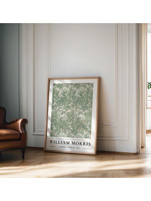 Ninastore Nadir Orijinal William Morris Desenli Poster Yeşil Morris Baskısı William Morris Duvar Sanatı Ev Dek