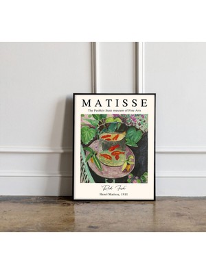 Ninastore Henri Matisse Kırmızı Balık 1911 Posteri Henri Matisse Duvar Sanatı Henri Matisse Baskı Sergi Baskıs
