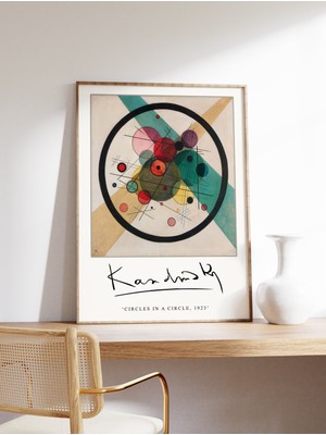Ninastore Kandinsky Posteri Kandinsky Sergisi Baskısı Kandinsky Sanatı Bir Çember Içindeki Çemberler Bauhaus S