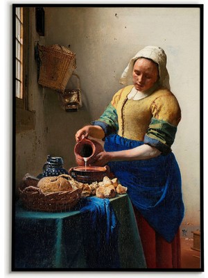 Ninastore Vermeer Sütçü Kız Mutfak Hizmetçisi Posteri Duvar Sanatı Poster Baskısı Sanat Eserleri Barok Sanat K