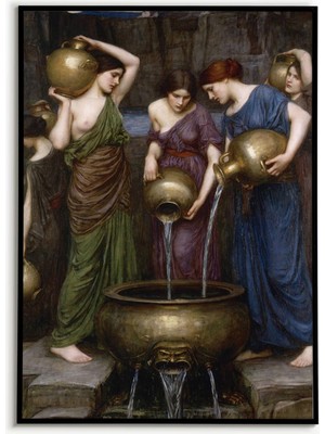 Ninastore Danaides Tablosu Posteri John William Waterhouse Sanat Baskısı Duvar Sanatı Dekorasyonu Klasik Sanat