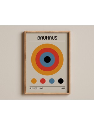 Ninastore Bauhaus Baskısı Modernist Geometrik Sanat Eseri Retro Soyut Tasarım Alman Bauhaus Hareketi Soyut Mim