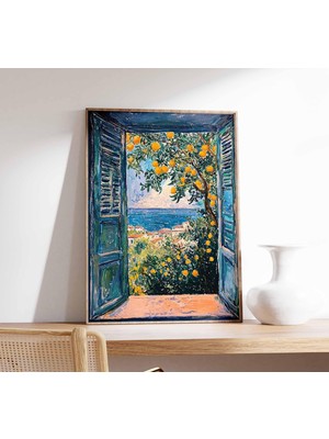 Ninastore Henri Matisse Posteri Açık Pencere Matisse Çiçek Baskısı Henri Matisse Manzara Posteri Botanik Dekor