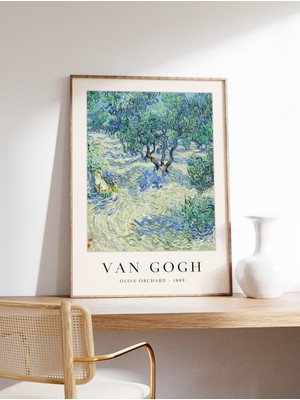 Ninastore Van Gogh Sanat Baskısı Zeytin Bahçesi Van Gogh Posteri Ünlü Tablolar Sanat Ağacı Sanat Manzara ve Do