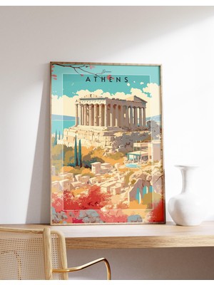 Ninastore Yunanistan Seyahat Baskısı | Yunanistan Seyahat Posteri | Yunanistan Duvar Sanatı | Yunanistan Poste