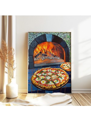 Ninastore Henri Matisse'den Esinlenilmiş Poster Pizza Baskısı Pizza Posteri Matisse Sanat Baskısı Mutfak Baskı