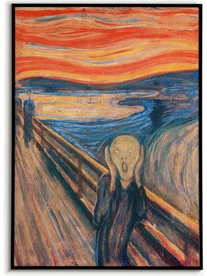 Ninastore Edvard Munch Çığlık Posteri Ekspresyonist Sanat Norveçli Ressam Çığlık Tablosu Sanatsal Zarafet