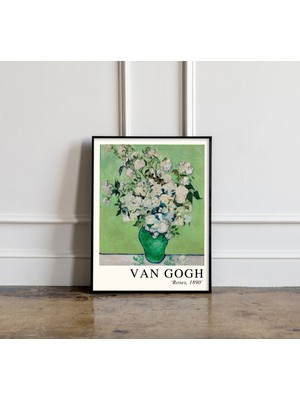 Ninastore Vincent Van Gogh Posterleri Güller (1890) Poster Van Gogh Duvar Sanatı Vincent Van Gogh Baskısı Van
