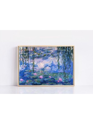 Ninastore Claude Monet'nin Nilüferler Tablosunun Posteri, Claude Monet Baskısı, Monet Sergisi Baskısı, Manzara