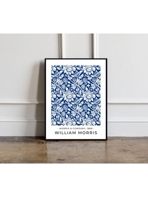 Ninastore William Morris Lale Posteri William Morris Lale Baskısı William Morris Mavi Sanat Vintage Posteri Ma