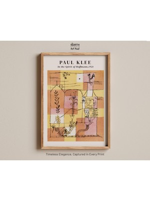 Ninastore Hoffmann'ın Ruhu'nda Baskı, Paul Klee 1921 Sürrealist Çizim, Tuhaf Soyut Eskiz Baskı, Modern Bauhaus