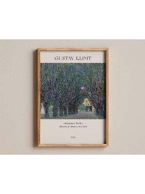 Ninastore Kammer Park Baskısı, Gustav Klimt 1910 Manzara Tablosu, Empresyonist Doğa Sahnesi, Modern Sanat Müze