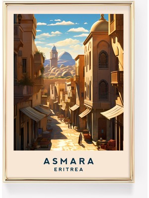 Ninastore Asmara Seyahat Posteri | Eritre Seyahat Dekorasyonu | Eritre Posteri | Asmara Baskısı | Seyahat Bask
