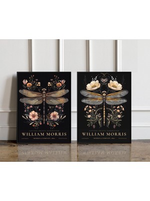 Ninastore 2'li Set William Morris Yusufçuk Posteri William Morris Baskısı Vintage Poster Morris Duvar Sanatı B