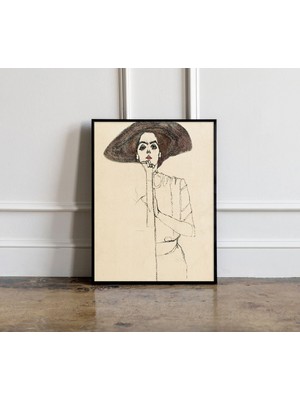 Ninastore Egon Schiele Kadın Portresi (1910) Baskı Egon Schiele Sanat Baskısı Egon Schiele Reprodüksiyon Egon