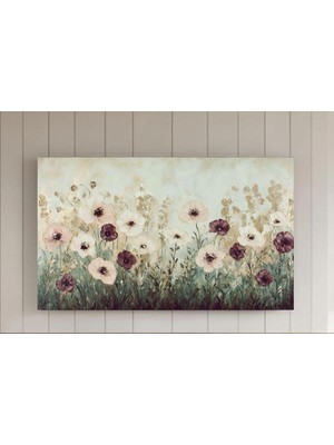 Ninastore Tv Sanatı: Yabani Çiçekler | Çerçeveli Tv'ler Için Bahar Çiçekli Çerçeve Sanatı | Hüzünlü Vintage So