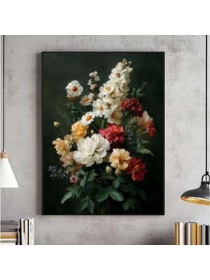 Ninastore Rustik Sonbahar Çiçek Desenli Vintage Kır Evi Tarzı Sonbahar Dekorasyonu (Dijital Indirme)