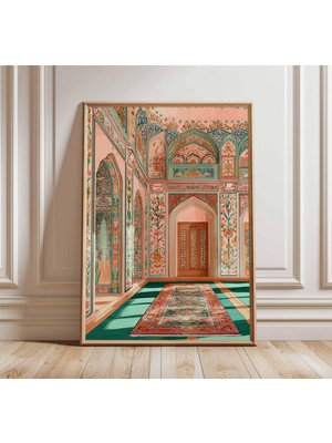 Ninastore Islami Namaz Odası Duvar Sanatı Müslüman Duvar Sanatı Islami Mimari Baskı Orta Doğu Dekorasyonu Cami