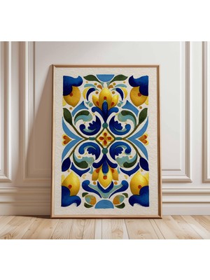 Ninastore Halk Sanatı Duvar Baskısı Iskandinav Çiçek Posteri Boho Botanik Duvar Sanatı Renkli Modern Ev Dekora