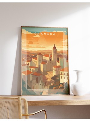 Ninastore Ispanya Duvar Sanatı | Granada Seyahat Baskısı | Granada Dekorasyonu | Ispanya Posteri | Granada Pos