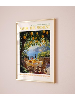 Ninastore Italyan Fresko Severler Için Alıntı Poster Italya Yemekleri Mutfak Duvar Sanatı Italyan Amalfi Ev De
