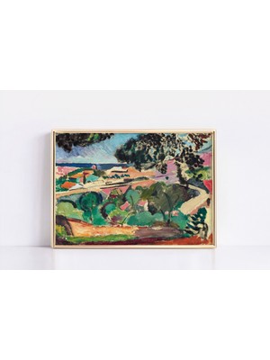 Ninastore Henri Matisse Collioure Yakınlarındaki Manzara Posteri, Henri Matisse Sergi Baskısı, Matisse Duvar S