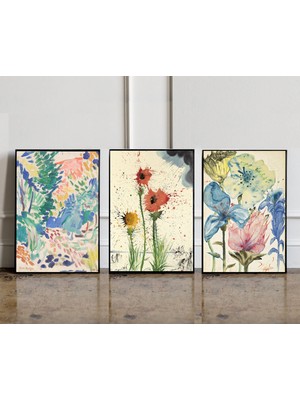 Ninastore 3'lü Set: Matisse ve Dali Galeri Duvar Baskıları Dali Baskısı Matisse Müze Baskısı Matisse Sergi Pos