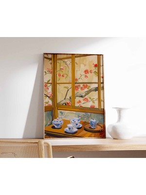 Ninastore Geleneksel Japon Çay Evi Posteri Japon Sanat Baskısı Japon Yemekleri Posteri Asya Dekorasyonu Gelene