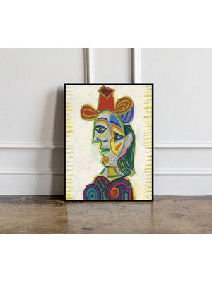 Ninastore Picasso - Kadın Baskısı Pablo Picasso Sergisi Posteri Picasso Sergisi Baskısı Minimalist Baskı Hediy