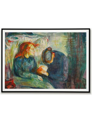 Ninastore Edvard Munch - Hasta Çocuk - 1925 Posteri Duvar Sanatı Poster Baskısı Edvard Munch Hasta Çocuk 1925