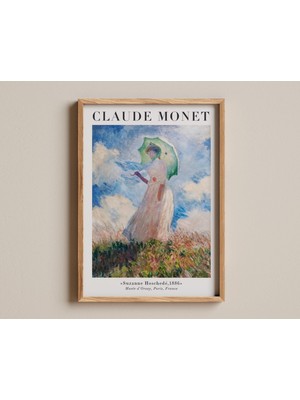 Ninastore Suzanne Hoschedé Baskısı, Claude Monet'nin Şemsiyeli Kadın Tablosu (1886), Fransız Sanatı, Musée D'o