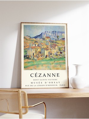 Ninastore Paul Cezazane Sergi Baskısı Mont Sainte-Victoire Cezazane Sanat Posteri Manzara ve Doğa Dekoratif Sa