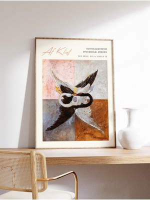 Ninastore Hilma Af Klint Sergi Posteri Numarası 3 Kuğu Soyut Sanat Vintage Baskı Hilma Klimt Hayvan Sanat Hedi