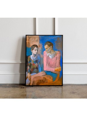 Ninastore Pablo Picasso Akrobat ve Genç Palyaço Baskısı Pablo Picasso Sergisi Posteri Picasso Duvar Sanatı Bas
