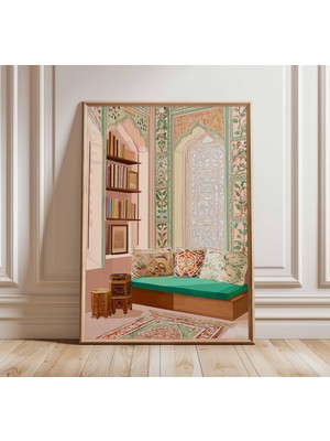 Ninastore Islami Poster, Müslüman Duvar Sanatı, Islami Mimari Baskı, Orta Doğu Dekorasyonu, Cami Posteri, Isla