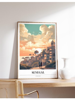 Ninastore Dakar Seyahat Posteri | Senegal Seyahat Baskısı | Senegal Baskısı | Dakar Baskısı | Seyahat Baskısı